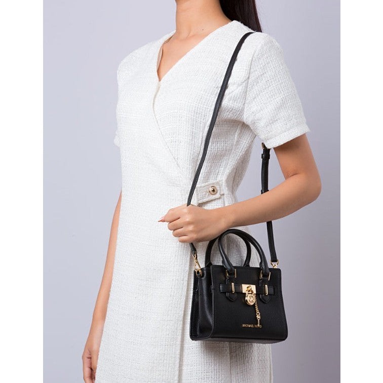 AUTHENTIC/ORIGINAL Michael K0rs MK Hamilton Saffiano Leather Mini Cros