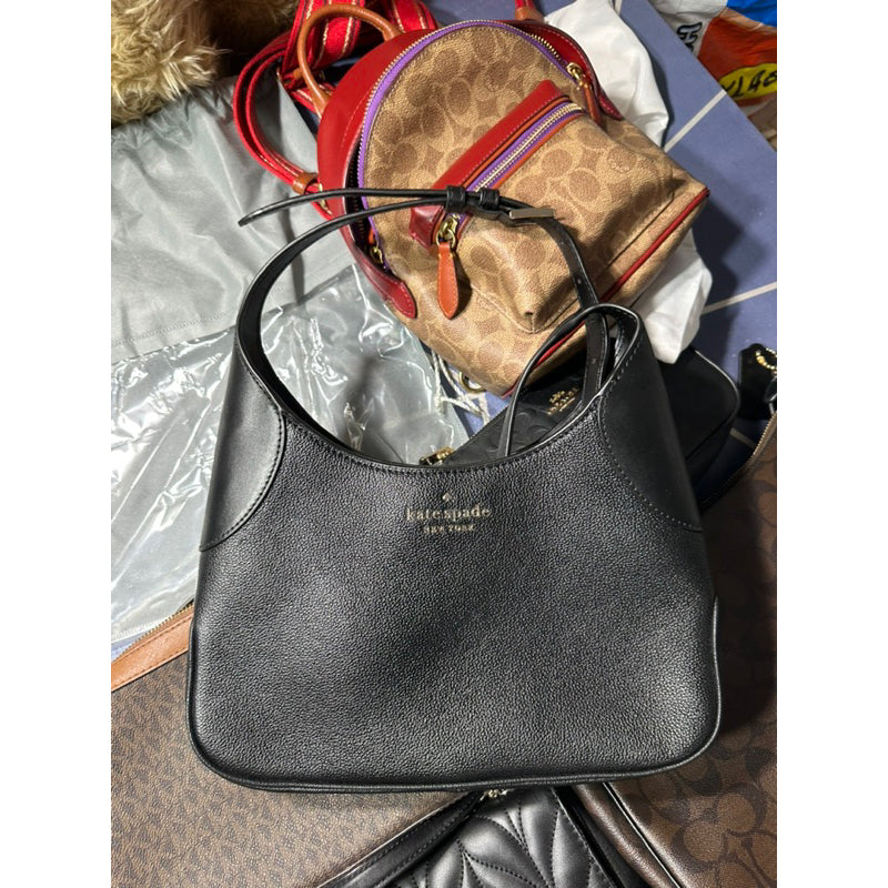 AUTHENTIC/ORIGINAL Preloved KateSpade Aster Leather Small Crossbody Bag Black