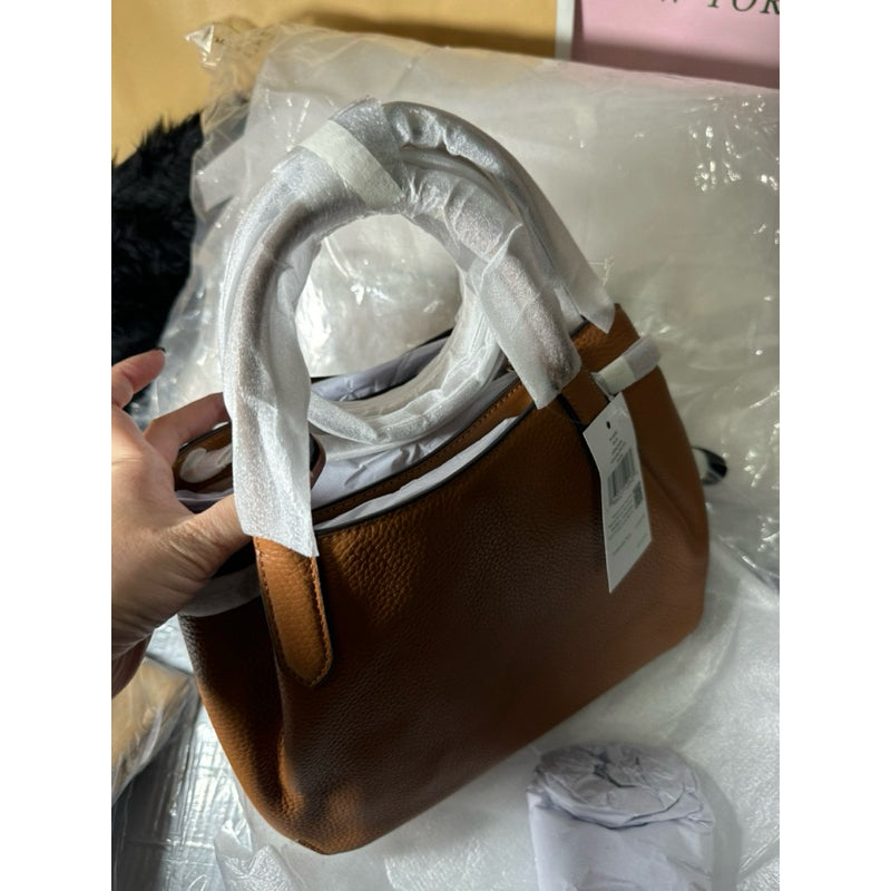 AUTHENTIC/ORIGINAL KateSpade KS Dumpling Small Satchel Bag in Brown