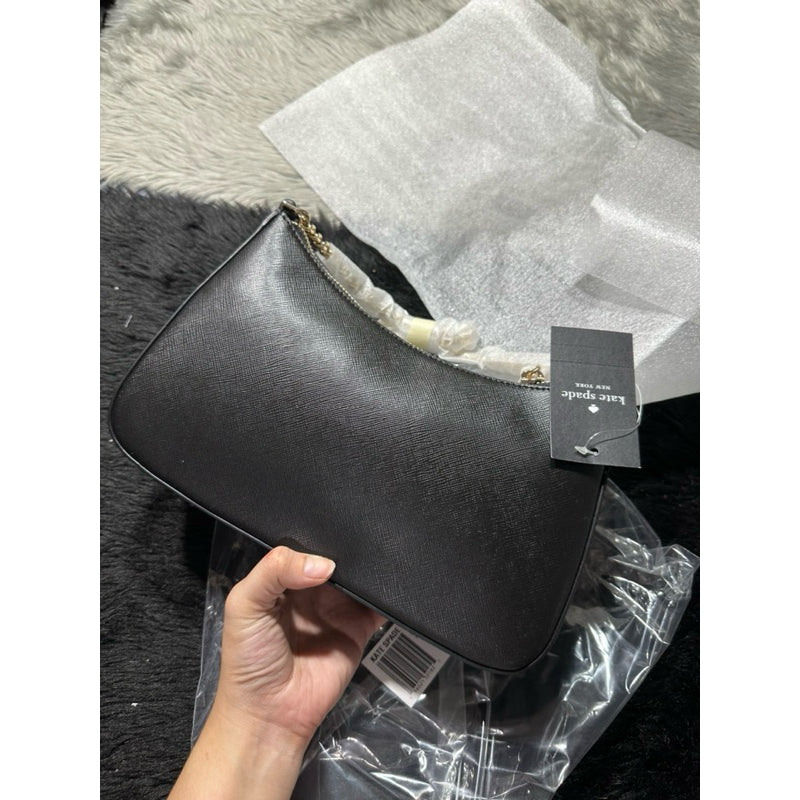 AUTHENTIC/ORIGINAL KateSpade KS Madison Saffiano Leather Convertible Crossbody Bag Black