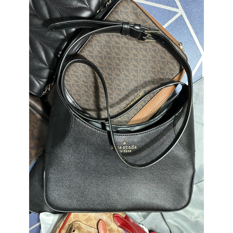 AUTHENTIC/ORIGINAL Preloved KateSpade Aster Leather Small Crossbody Bag Black