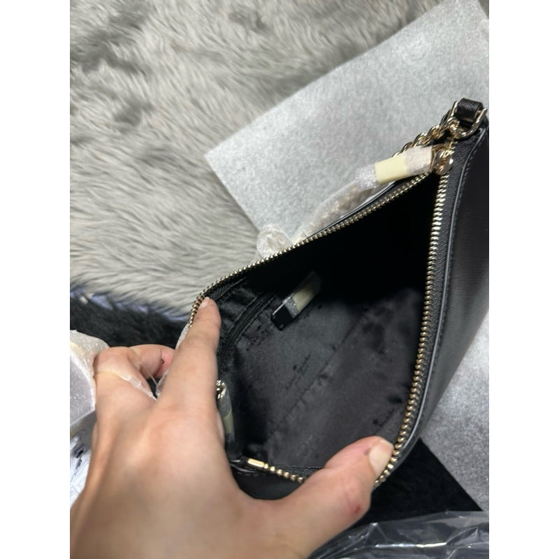 AUTHENTIC/ORIGINAL KateSpade KS Madison Saffiano Leather Convertible Crossbody Bag Black