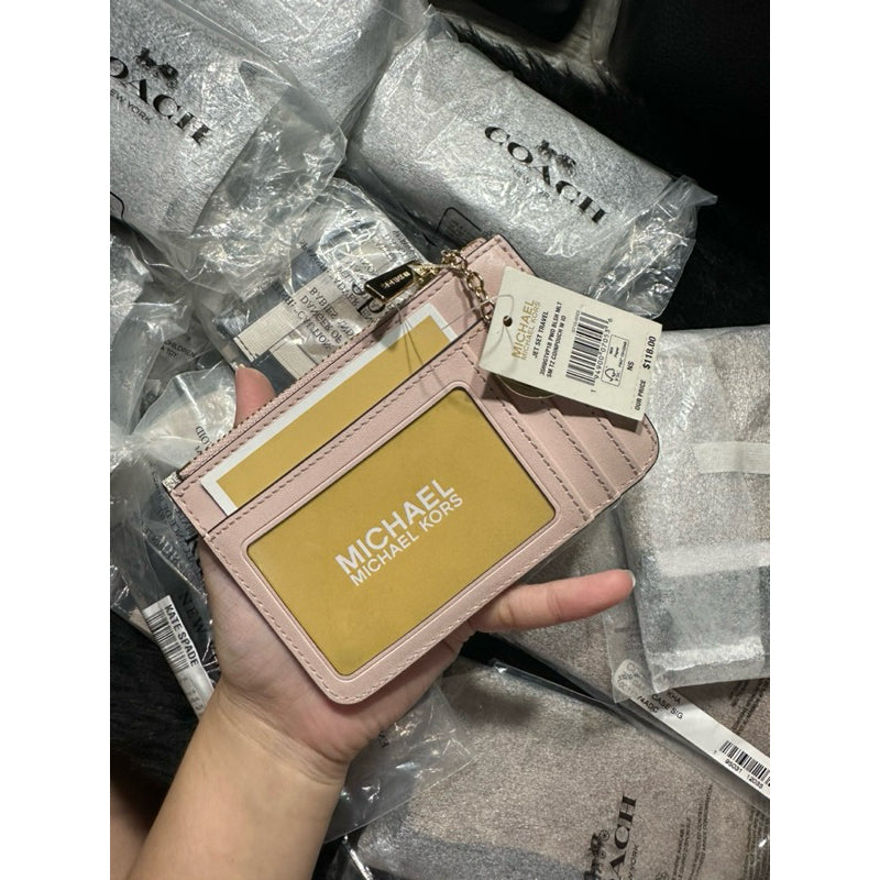 AUTHENTIC/ORIGINAL Michael K0rs MK Jet Set Travel Small Coin Pouch ID Wallet