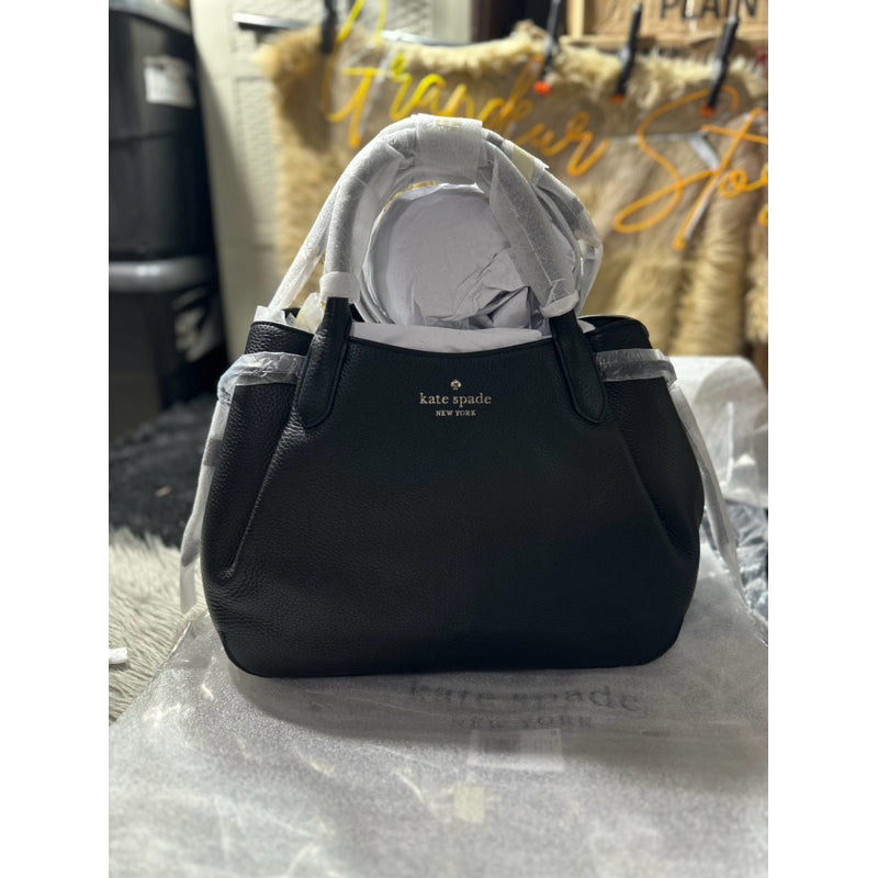 AUTHENTIC/ORIGINAL KateSpade KS Dumpling Large Satchel Bag BLACK