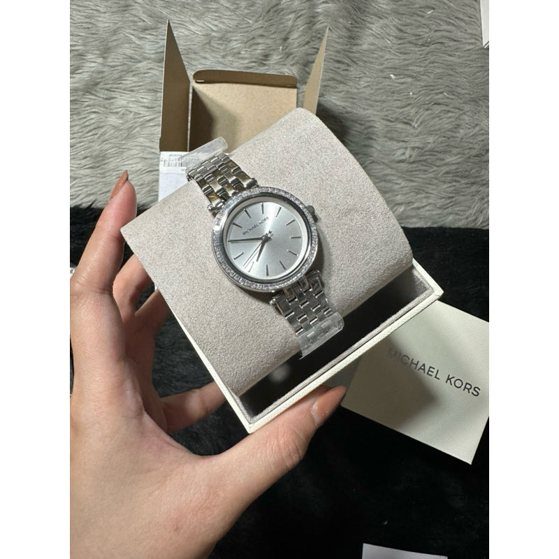 AUTHENTIC/ORIGINAL Michael K0rs MK Mini Darci Stainless Steel Watch MK3364