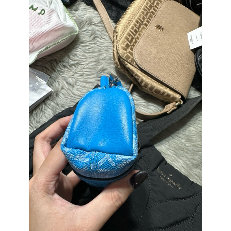 AUTHENTIC/ORIGINAL Michael K0rs MK Preloved Micro Duffle Keychain Bag Charm Blue