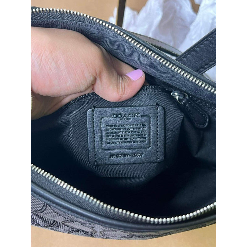 AUTHENTIC/ORIGINAL COACH Preloved Small Dufflette Bucket Bag MonoBlack