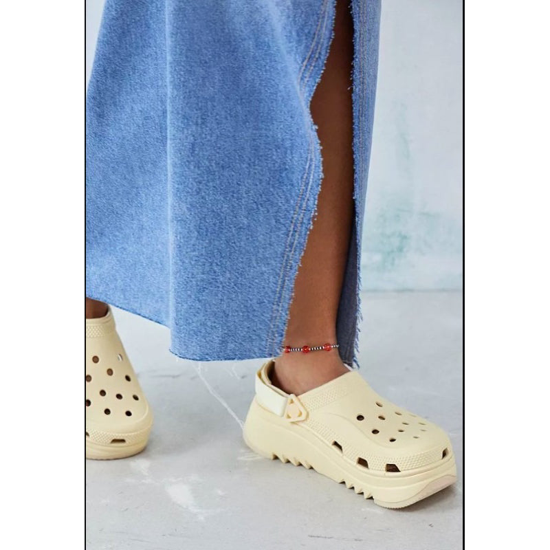 AUTHENTIC/ORIGINAL CROCS Hiker Clog in Vanilla White Size Women ONLY