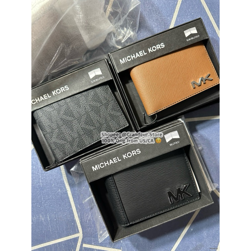 AUTHENTIC/ORIGINAL Michael K0rs MK Slim Bifold Wallet for Men