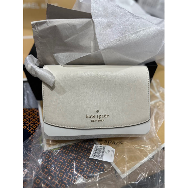AUTHENTIC/ORIGINAL KateSpade KS Carson Convertible Crossbody Bag in Parchment White