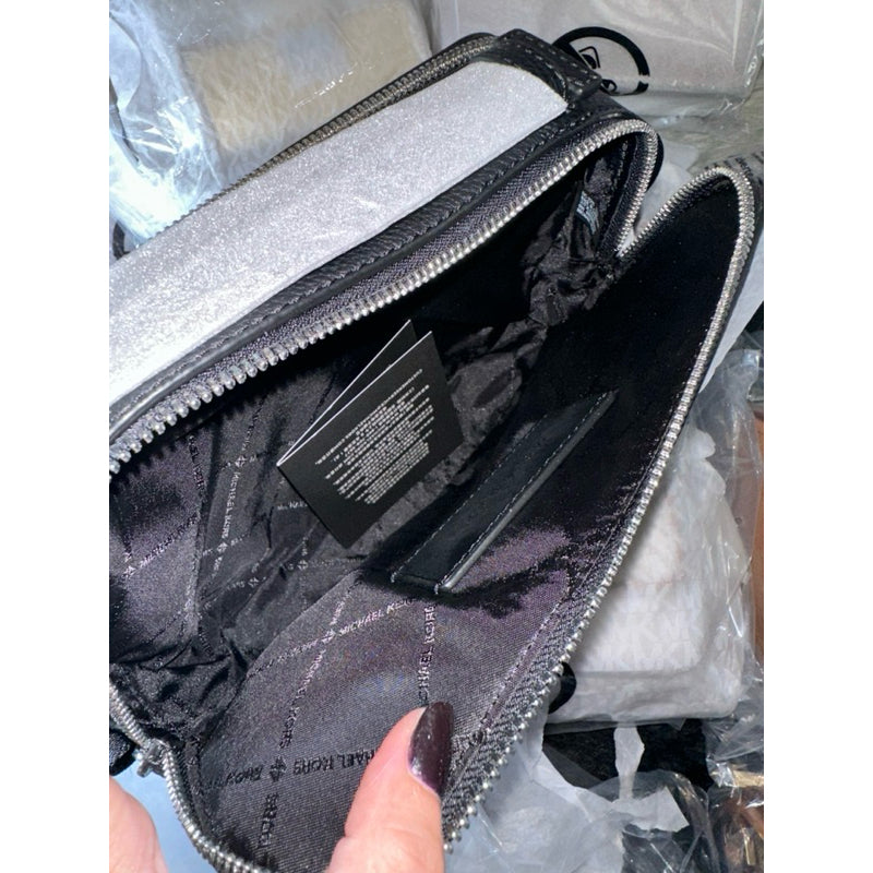 AUTHENTIC/ORIGINAL Michael K0rs MK Cooper East West Top Handle Crossbody Men's Bag Black