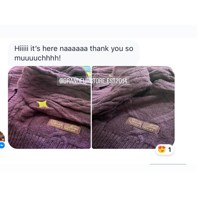 SALE! AUTHENTIC/ORIGINAL SPEAK NOW PURPLE CARDIGAN OFFICIAL MERCH ORIGINAL from TAYLOR SWIFT STORE