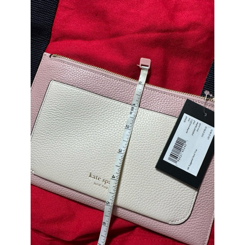 AUTHENTIC/ORIGINAL KateSpade KS Ava Colorblocked Wristlet Wallet Pink