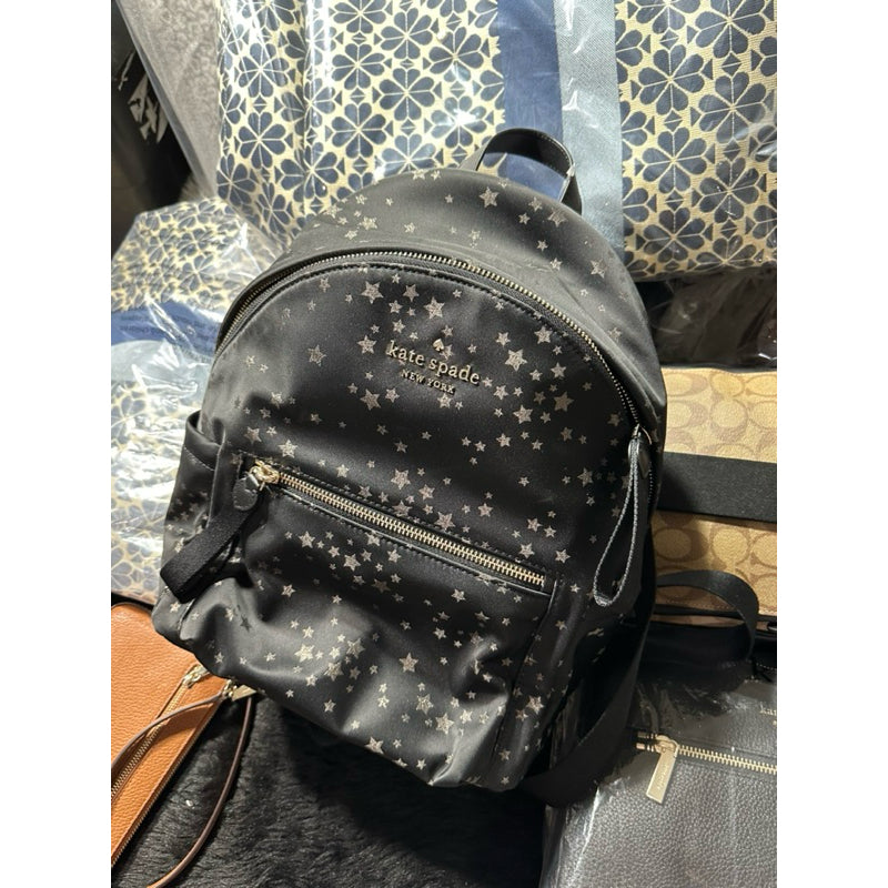 AUTHENTIC/ORIGINAL KateSpade KS Chelsea Scattered Star Backpack Nylon Medium Bag