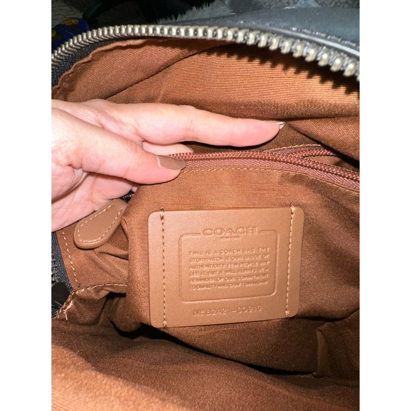 AUTHENTIC/ORIGINAL Coach Ethan Pack Body Men's Bag Khaki Brown