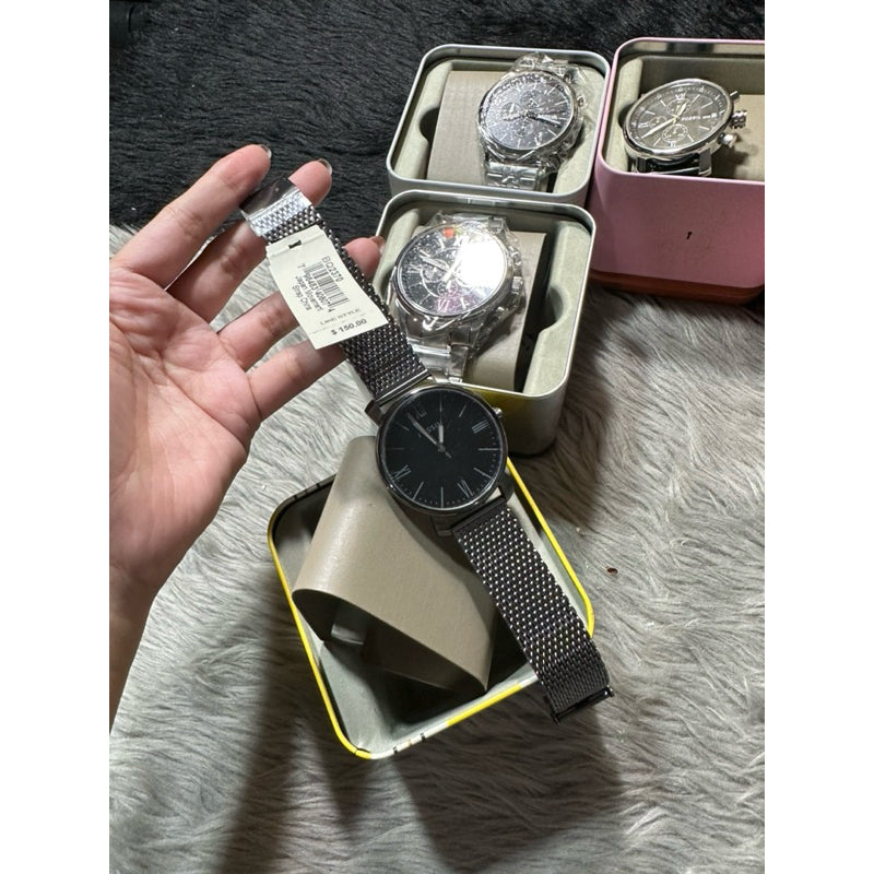 AUTHENTIC/ORIGINAL F0ssil Rhett Three-Hand Smoke Stainless Steel Men's Watch