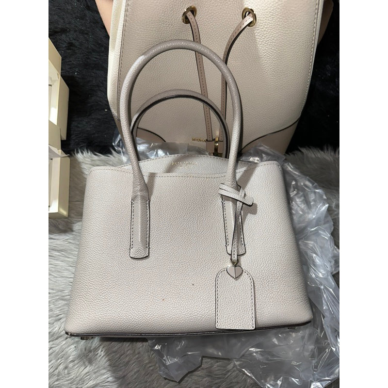 SALE! ❤️ AUTHENTIC/ORIGINAL Preloved KateSpade Margaux Medium Satchel Taupe Bag