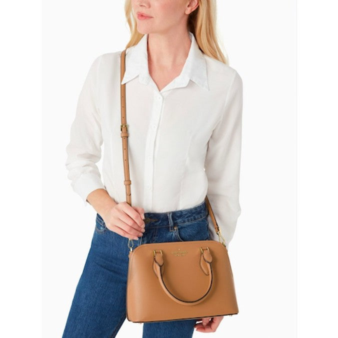 AUTHENTIC/ORIGINAL KateSpade KS Darcy Small Satchel Bag in Light Brown FAWN