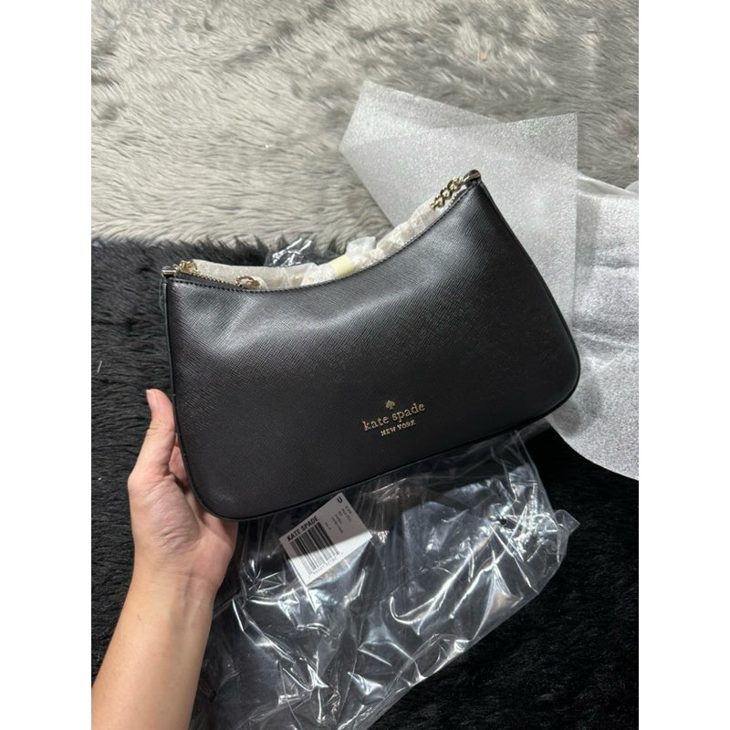 AUTHENTIC/ORIGINAL KateSpade KS Madison Saffiano Leather Convertible Crossbody Bag Black