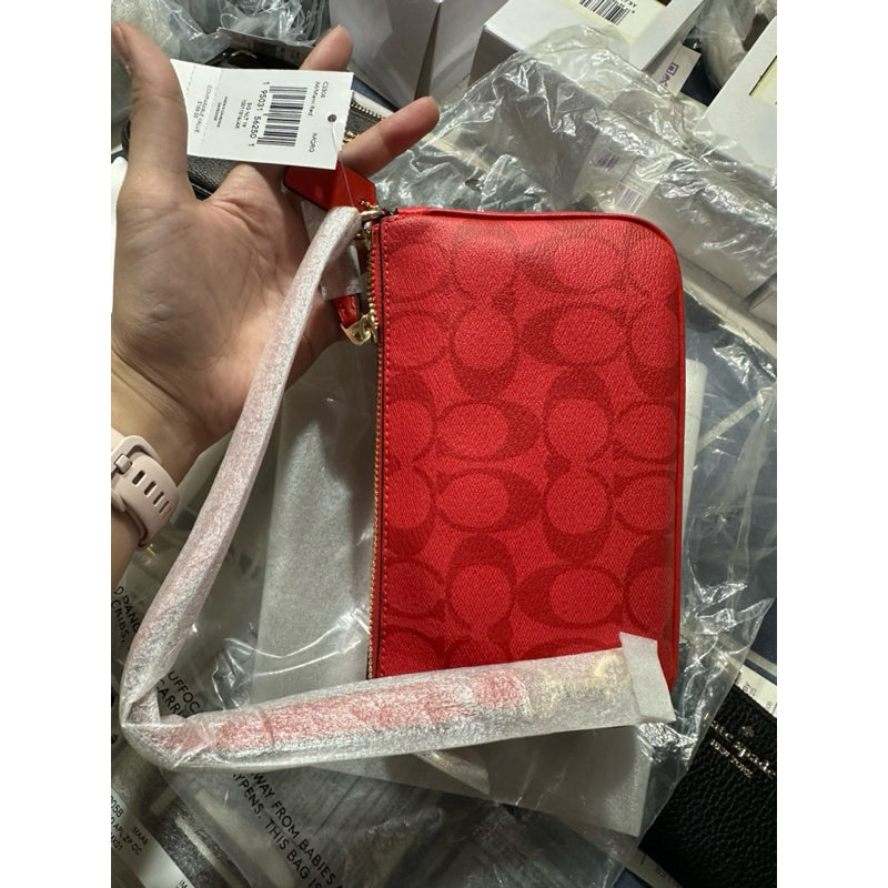 AUTHENTIC Coach Nolita 19 In Signature Canvas kili kili bag Miami Red