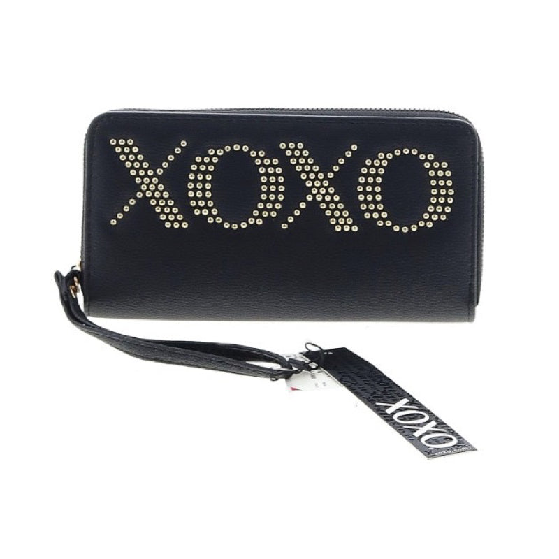 AUTHENTIC/ORIGINAL XOXO Zip Around Long Wallet Wristlet Black