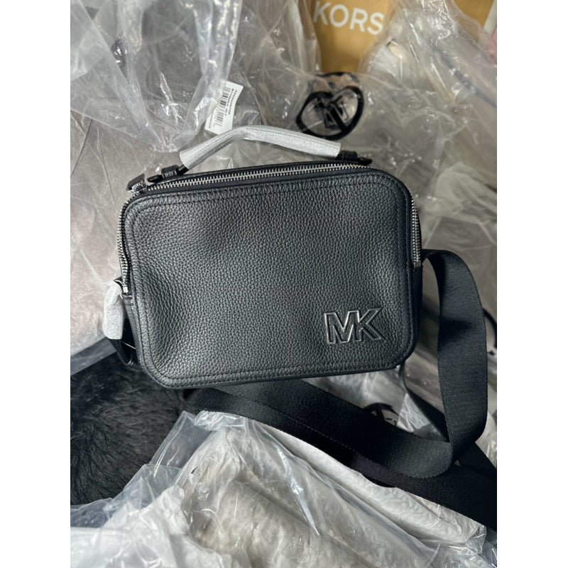 AUTHENTIC/ORIGINAL Michael K0rs MK Cooper East West Top Handle Crossbody Men's Bag Black