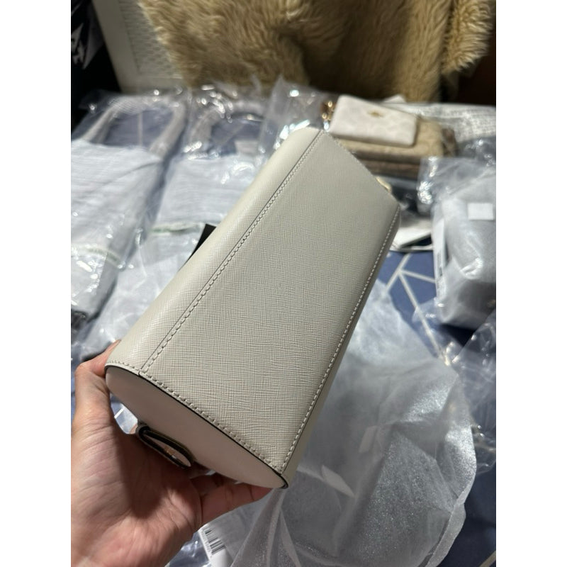 AUTHENTIC/ORIGINAL KateSpade KS Madison Saffiano Leather Duffle Bag White