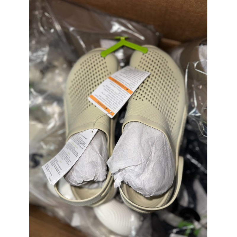 AUTHENTIC/ORIGINAL Crocs Literide 360 Clog Shoes in Bone Beige White