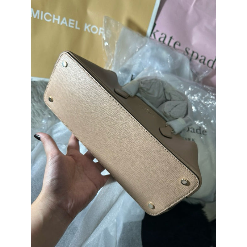 AUTHENTIC/ORIGINAL KateSpade KS Darcy Small Satchel Bag in Light Brown FAWN