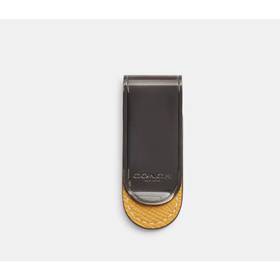 AUTHENTIC/ORIGINAL COACH COACH Money Clip Wallet Yellow