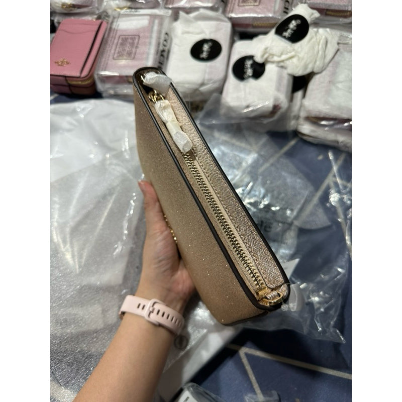 AUTHENTIC/ORIGINAL KateSpade KS Glimmer Glitter Small Shoulder Chain Bag Black Gold