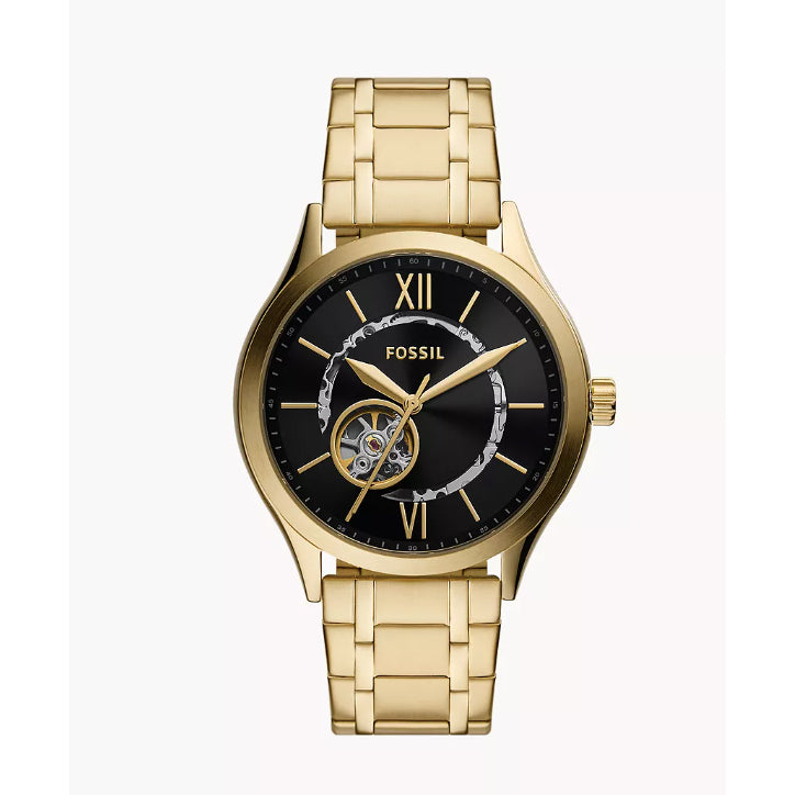 AUTHENTIC/ORIGINAL Fossil Fenmore Automatic Gold-Tone Stainless Steel Men's Watch