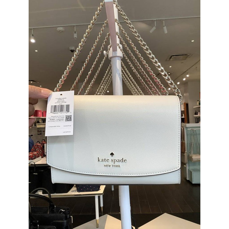AUTHENTIC/ORIGINAL KateSpade KS Carson Convertible Crossbody Bag in Parchment White