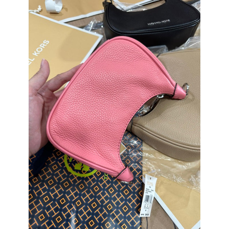 SALE! ❤️ AUTHENTIC/ORIGINAL Michael K0rs MK Cora Mini Zip Pouchette KiliKili Crossbody Bag Pink