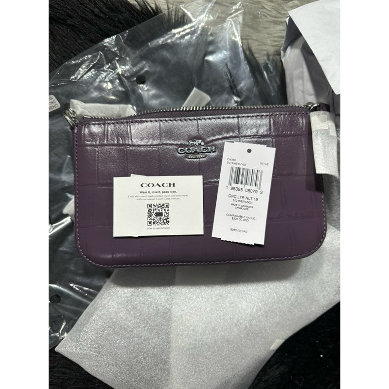 AUTHENTIC/ORIGINAL COACH Nolita 19 Small Bag in AMETHYST Purple