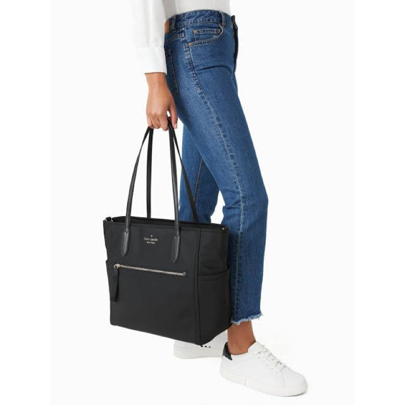 AUTHENTIC/ORIGINAL KateSpade KS Chelsea Large Tote Black Nylon Bag