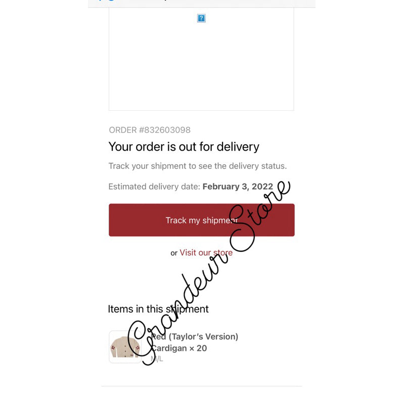 SALE! ❤️AUTHENTIC/ORIGINAL CARDIGAN FOLKLORE / RED OFFICIAL MERCH ORIGINAL from TAYLOR SWIFT STORE U