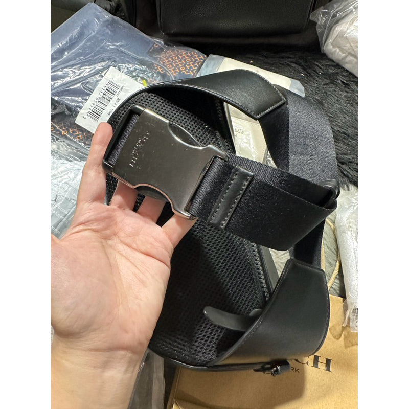 AUTHENTIC/ORIGINAL Coach Preloved Terrain Belt Men's Bag Black