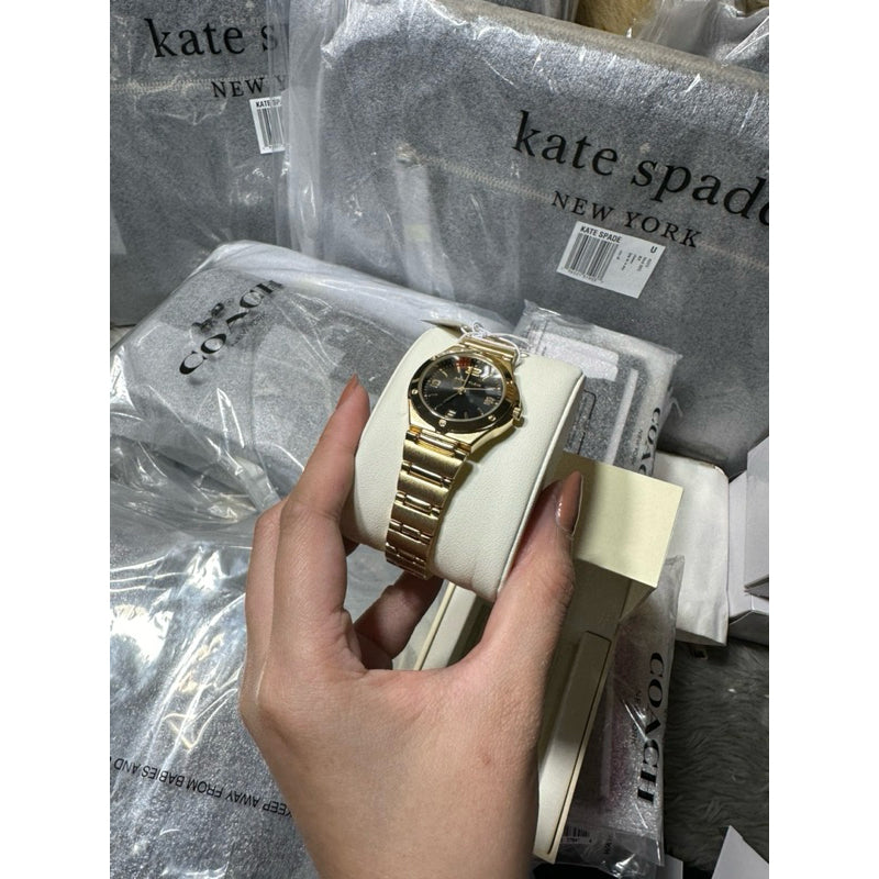 AUTHENTIC/ORIGINAL Anne Klein Women's Bracelet Gold Women's Watch 10/8654BKGB