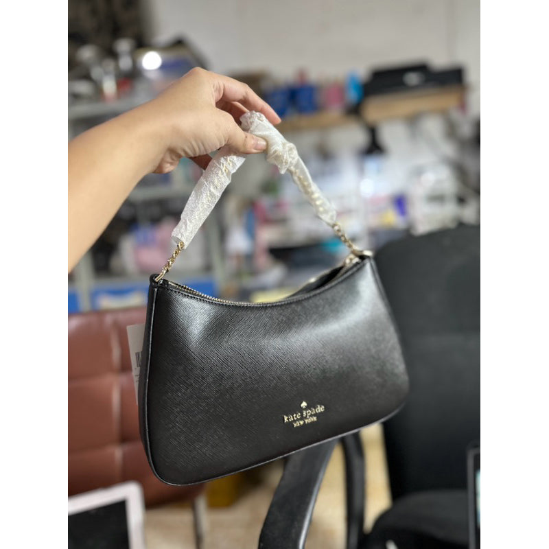 AUTHENTIC/ORIGINAL KateSpade KS Madison Saffiano Leather Convertible Crossbody Bag Black