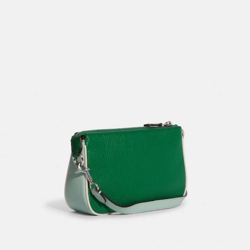 AUTHENTIC Coach Nolita 19 Nolita 19 In Colorblock With Horse And Carriage GREEN