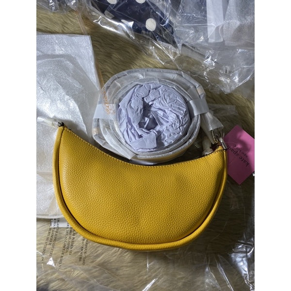 SALE! ❤️ AUTHENTIC KateSpade KS smile small crossbody shoulder bag Yellow RETAIL