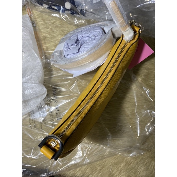 SALE! ❤️ AUTHENTIC KateSpade KS smile small crossbody shoulder bag Yellow RETAIL