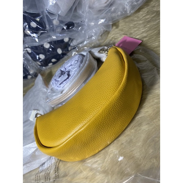 SALE! ❤️ AUTHENTIC KateSpade KS smile small crossbody shoulder bag Yellow RETAIL
