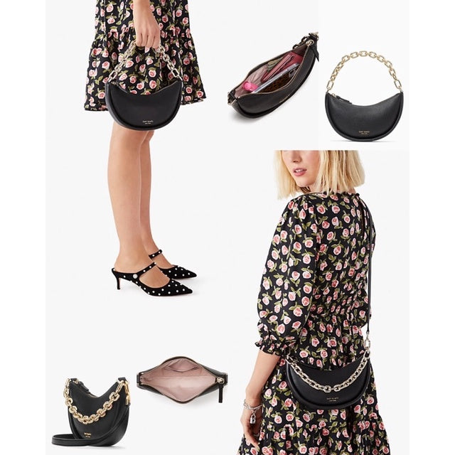 SALE! ❤️ AUTHENTIC KateSpade KS smile small crossbody shoulder BLACK bag RETAIL