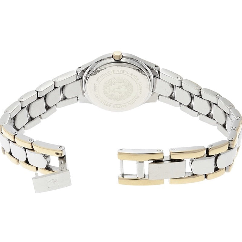 AUTHENTIC Anne Klein Women's 10-6777SVTT Two-Tone Dress Watch with an Easy to Read Dial