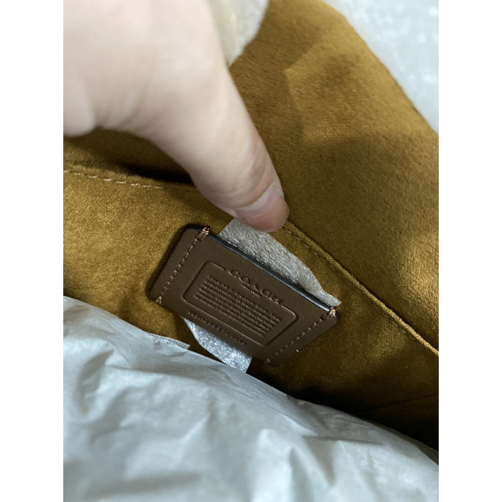 AUTHENTIC/ORIGINAL COACH Convertible Mini Backpack In Signature Canvas Brown 1941 Red