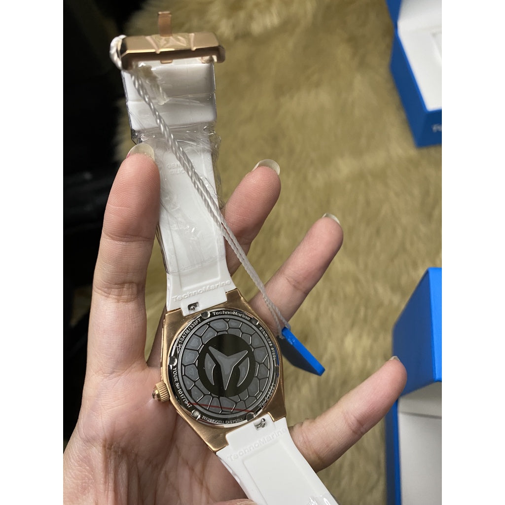 AUTHENTIC/ORIGINAL TechnoMarine Technocell Easycell Women's Watch - 38mm, White (TM-318081)