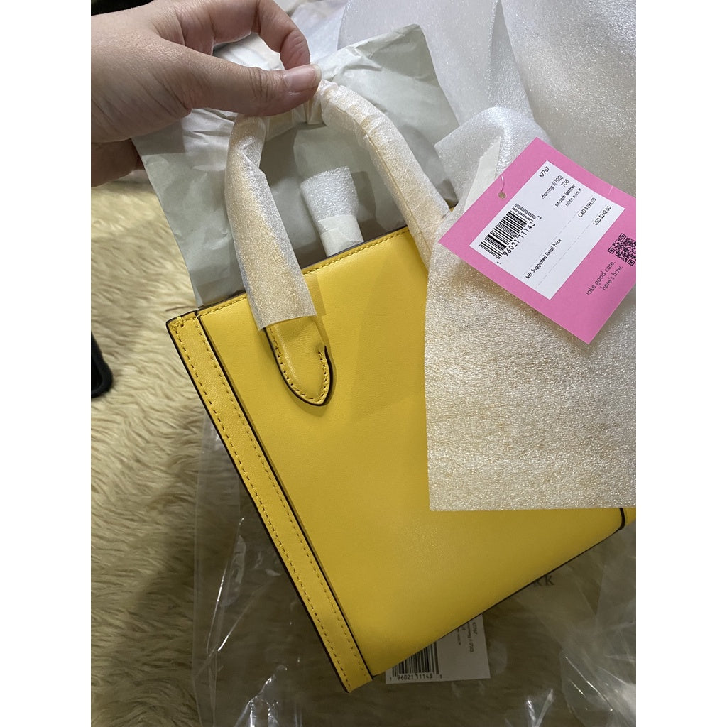 AUTHENTIC/ORIGINAL KateSpade KS Manhttan Mini Tote Bag in YELLOW