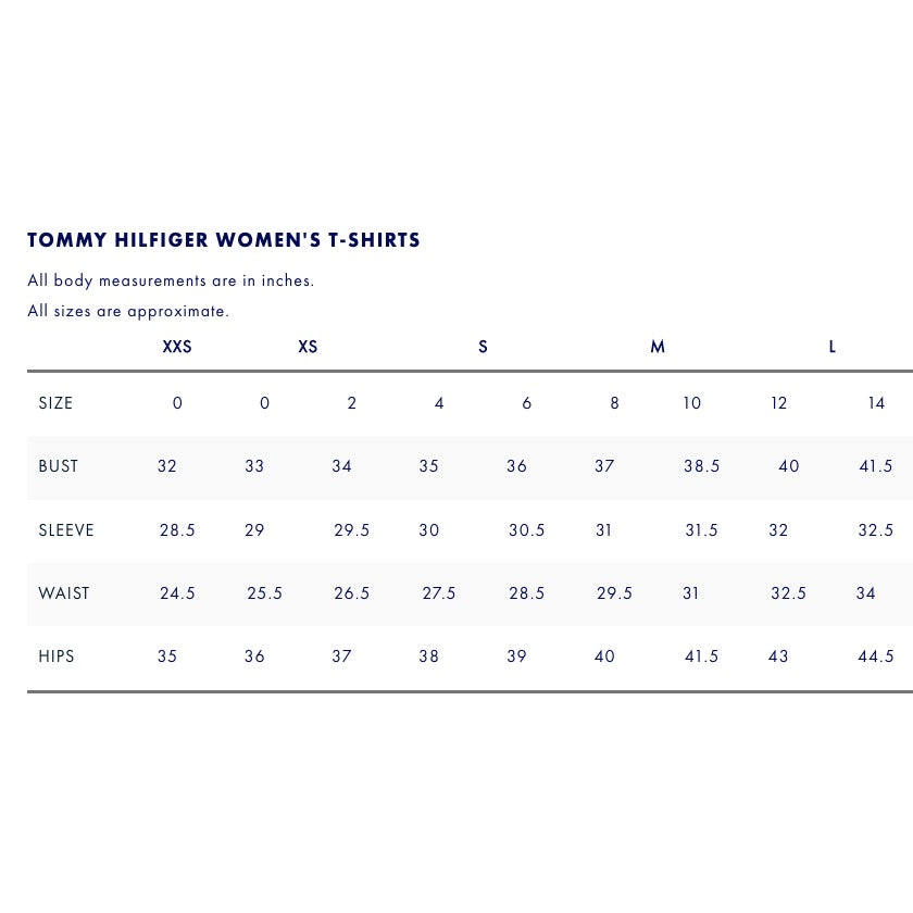 SALE! ❤️ Authentic/Original Tommy Hilfiger Essential Flag Logo Women T-Shirt BLACK